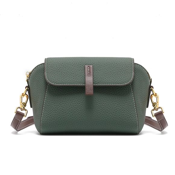 Genuine Leather Crossbody Bag With Removable Adjustable Strap, :^) - Picture 1 of 6